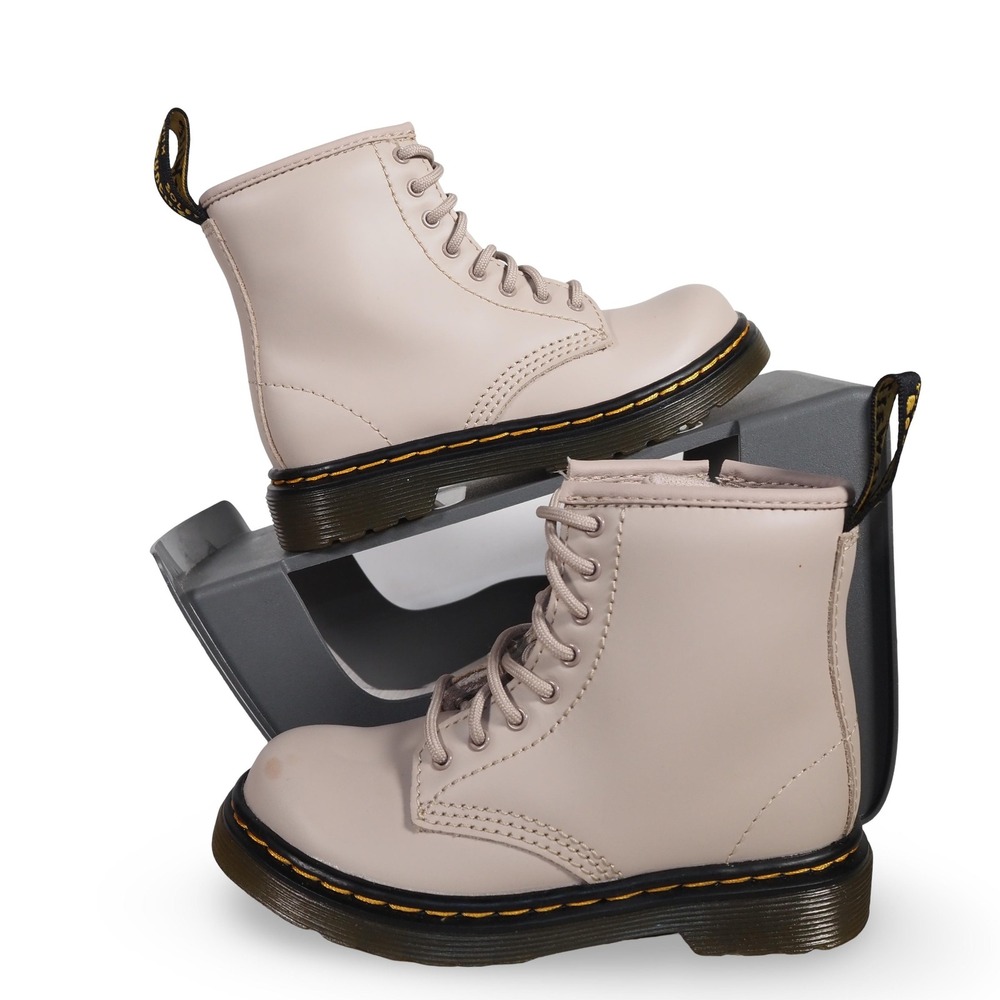 Dr. Martens 1460 Combat Boots Toddler 9 Vintage Taupe 31285